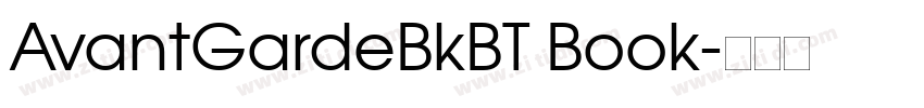 AvantGardeBkBT Book字体转换